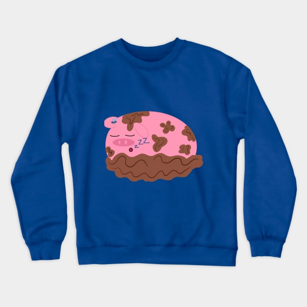 Muddy Pig Nap Crewneck Sweatshirt by AmyMinori